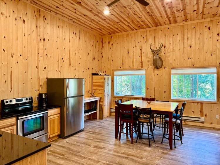 New hunting shack built with open living, sleeping space, and&nbsp;storage